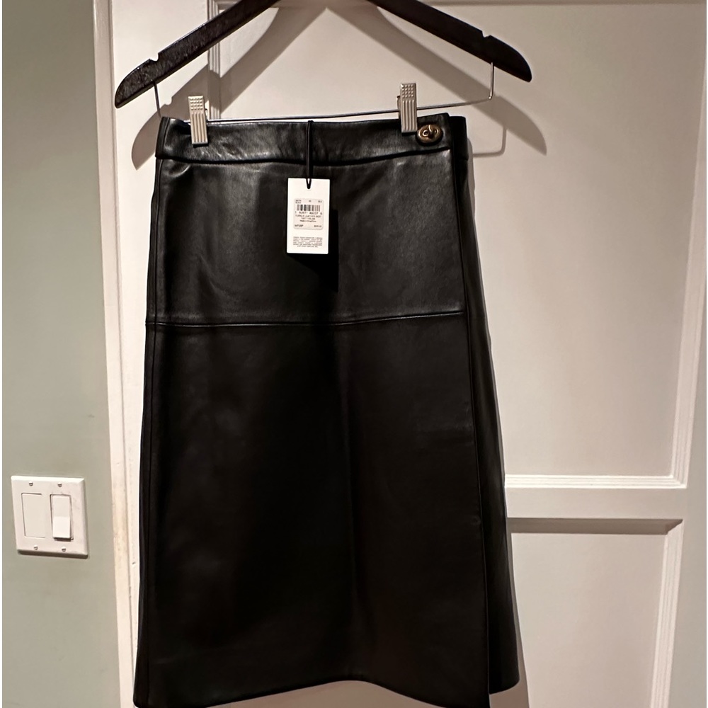 MIDI skirt - Lamb leather Coach